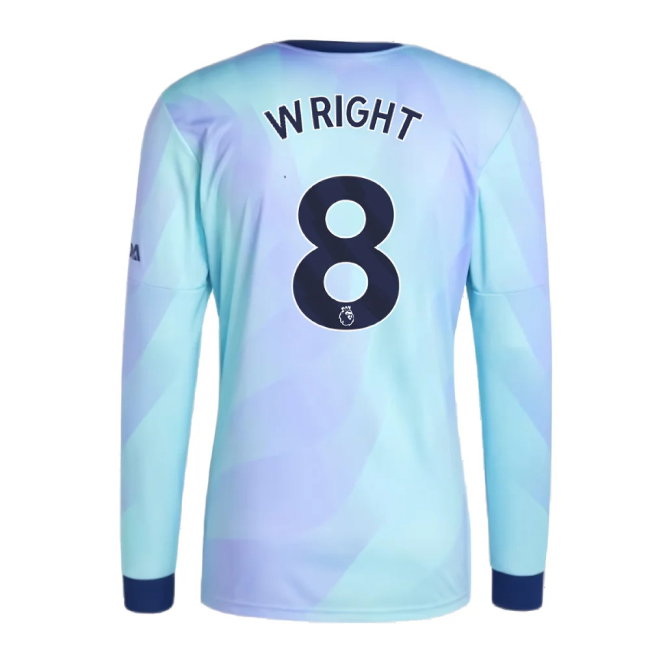 2024-2025 Arsenal Long Sleeve Third Shirt (Wright 8)