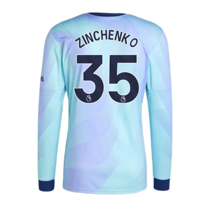 2024-2025 Arsenal Long Sleeve Third Shirt (Zinchenko 35)