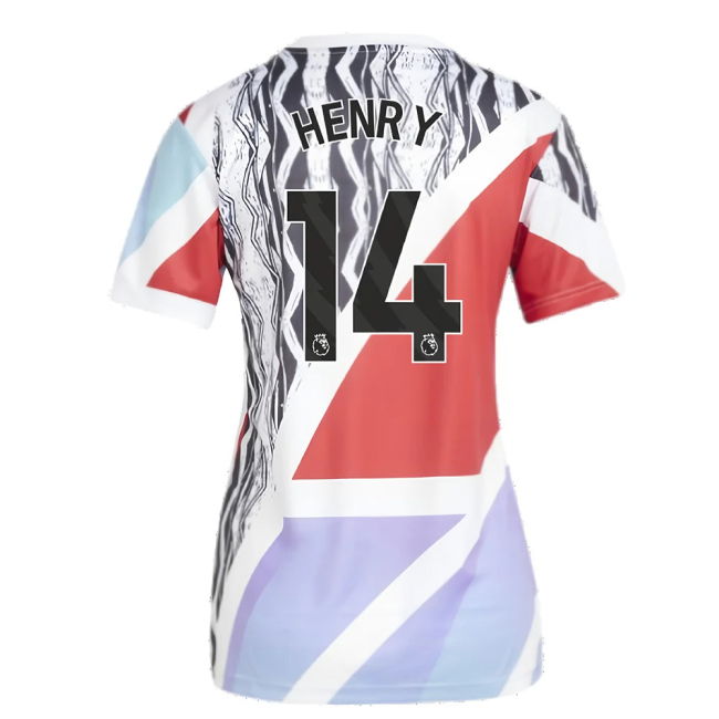 2024-2025 Arsenal Pre-Match Shirt (Scarlet) - Womens (Henry 14)