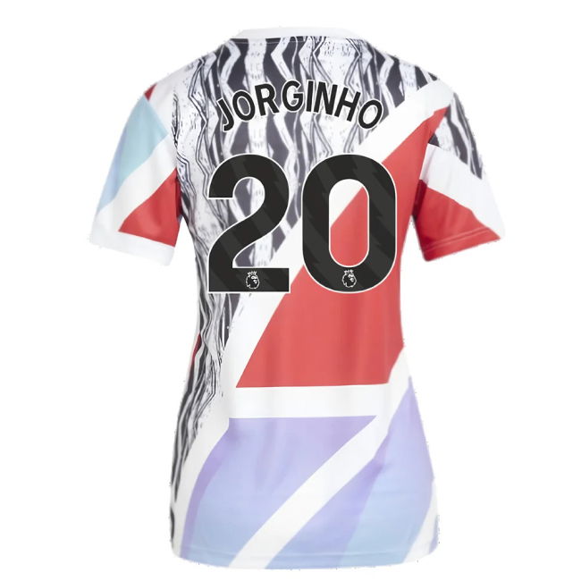2024-2025 Arsenal Pre-Match Shirt (Scarlet) - Womens (Jorginho 20)