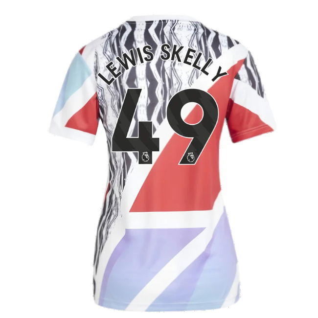 2024-2025 Arsenal Pre-Match Shirt (Scarlet) - Womens (Lewis Skelly 49)