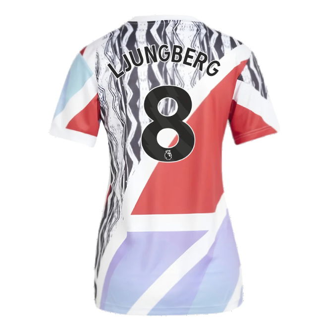 2024-2025 Arsenal Pre-Match Shirt (Scarlet) - Womens (Ljungberg 8)