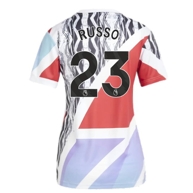 2024-2025 Arsenal Pre-Match Shirt (Scarlet) - Womens (Russo 23)