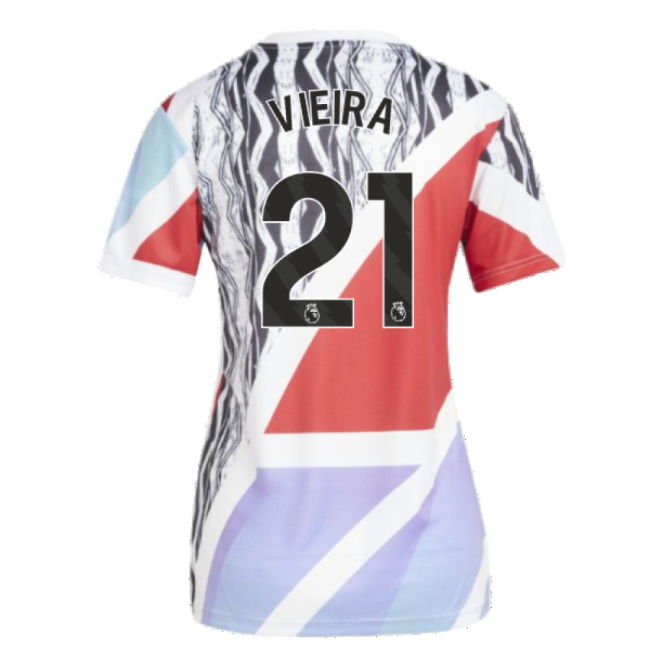 2024-2025 Arsenal Pre-Match Shirt (Scarlet) - Womens (Vieira 21)