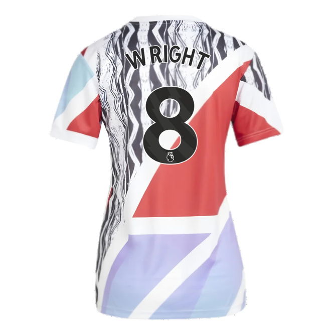 2024-2025 Arsenal Pre-Match Shirt (Scarlet) - Womens (Wright 8)