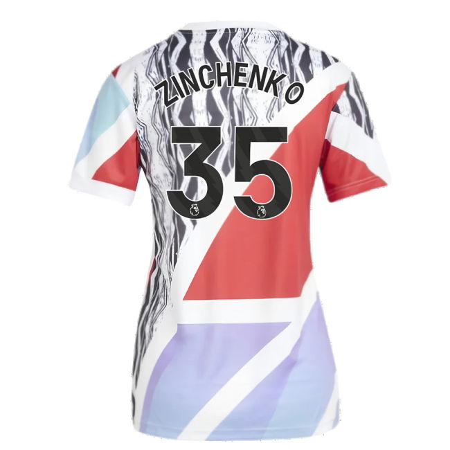 2024-2025 Arsenal Pre-Match Shirt (Scarlet) - Womens (Zinchenko 35)