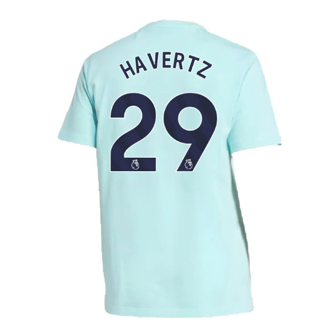 2024-2025 Arsenal Seasonal Tee (Clear Aqua) (Havertz 29)