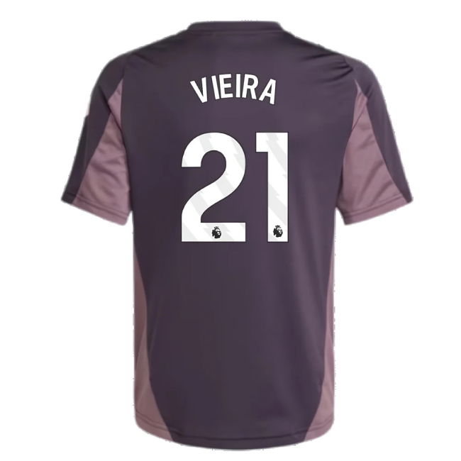 2024-2025 Arsenal Training Jersey (Aurora Black) - Kids (Vieira 21)