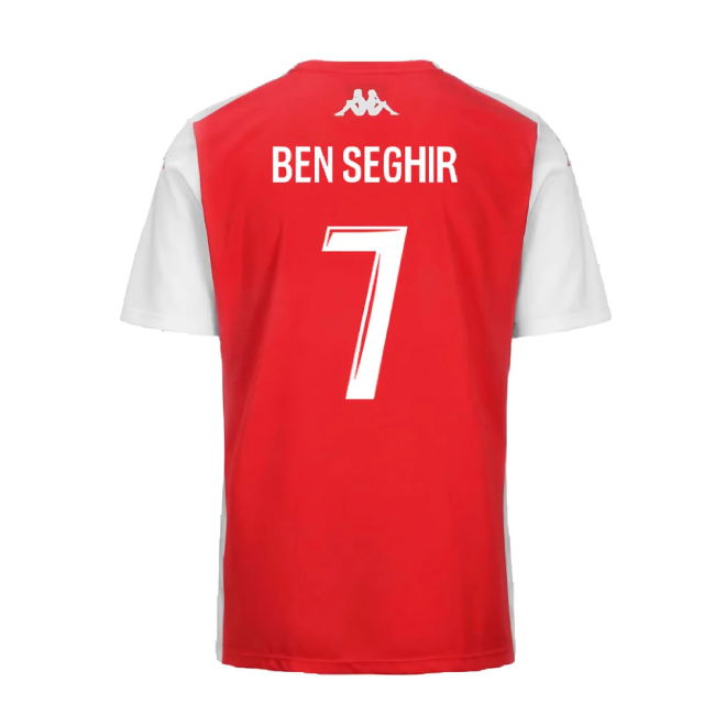 2024-2025 AS Monaco Player Training Shirt (Red) (Ben Seghir 7)