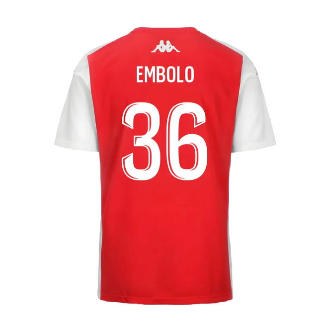 2024-2025 AS Monaco Player Training Shirt (Red) (Embolo 36)