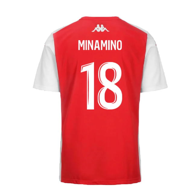 2024-2025 AS Monaco Player Training Shirt (Red) (Minamino 18)