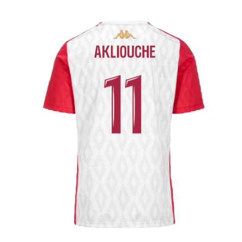 2024-2025 AS Monaco Pre-Match Shirt (White) (Akliouche 11)