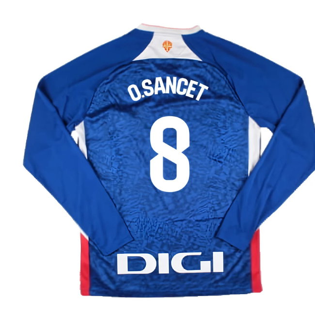 2024-2025 Athletic Bilbao Long Sleeve Away Shirt (O.Sancet 8)