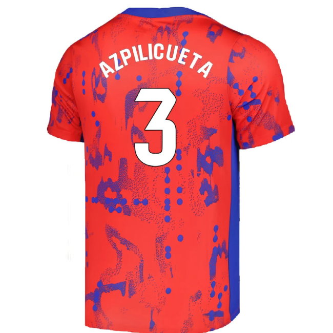 2024-2025 Atletico Madrid Dri-FIT Pre-Match Shirt (Red) (Azpilicueta 3)