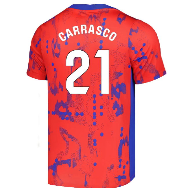 2024-2025 Atletico Madrid Dri-FIT Pre-Match Shirt (Red) (Carrasco 21)