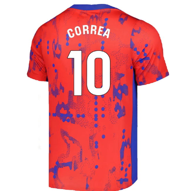 2024-2025 Atletico Madrid Dri-FIT Pre-Match Shirt (Red) (Correa 10)