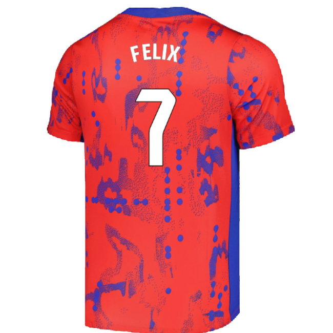 2024-2025 Atletico Madrid Dri-FIT Pre-Match Shirt (Red) (Felix 7)