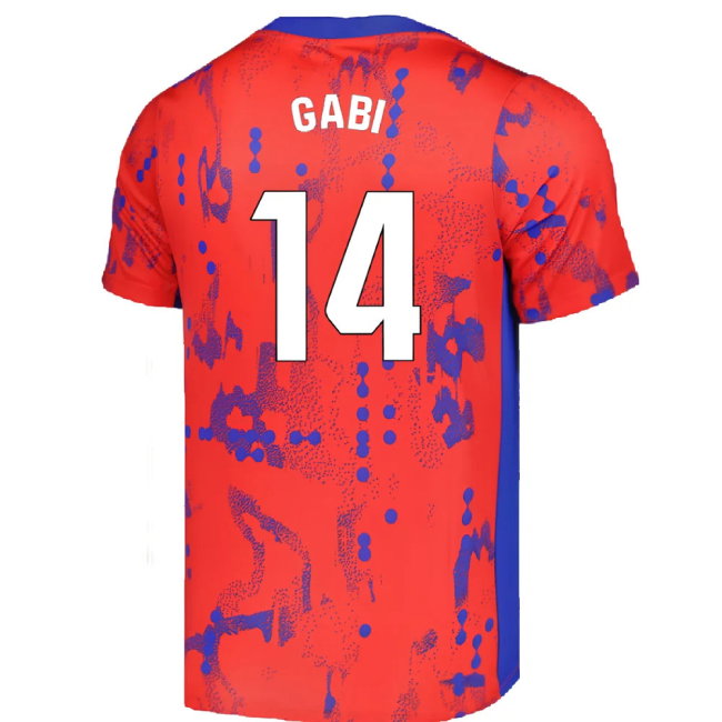 2024-2025 Atletico Madrid Dri-FIT Pre-Match Shirt (Red) (Gabi 14)