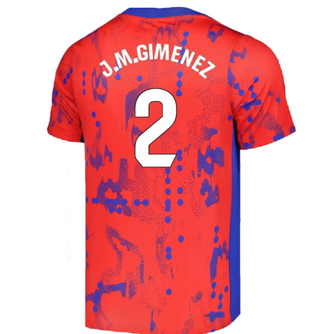2024-2025 Atletico Madrid Dri-FIT Pre-Match Shirt (Red) (J.M.Gimenez 2)