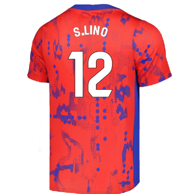 2024-2025 Atletico Madrid Dri-FIT Pre-Match Shirt (Red) (S.Lino 12)