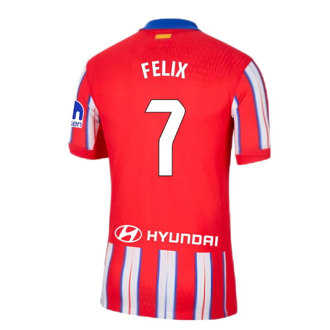 2024-2025 Atletico Madrid Home Shirt (Felix 7)
