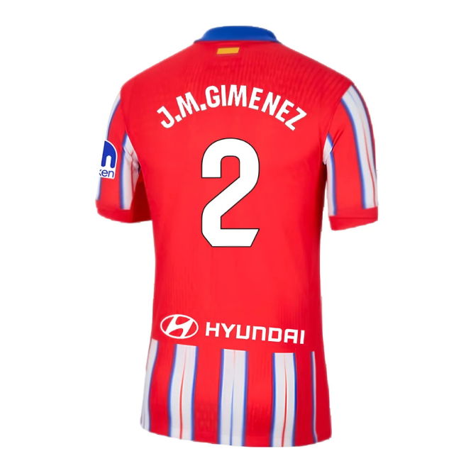 2024-2025 Atletico Madrid Home Shirt (J.M.Gimenez 2)