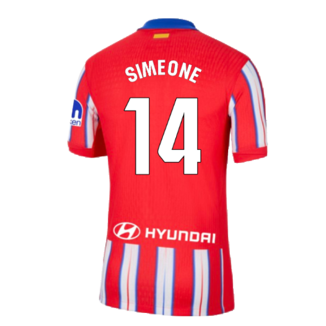 2024-2025 Atletico Madrid Home Shirt (Simeone 14)