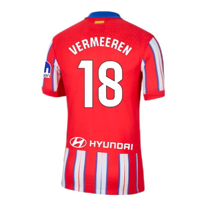 2024-2025 Atletico Madrid Home Shirt (Vermeeren 18)