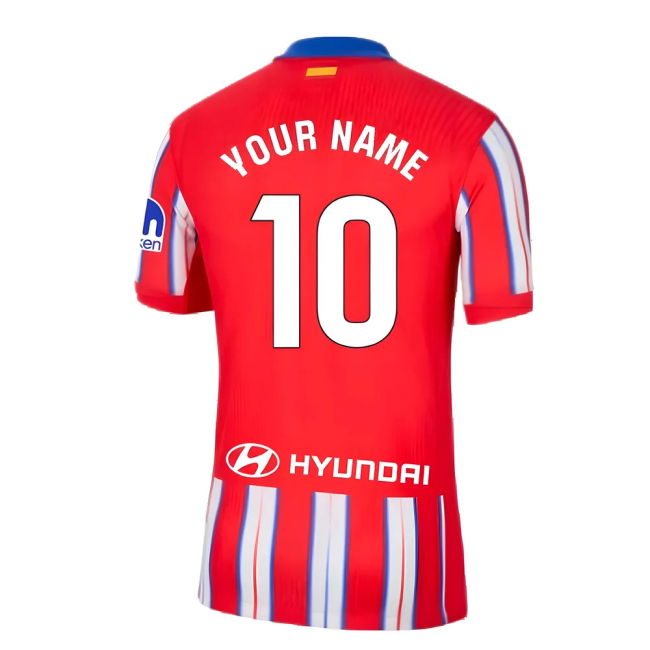 2024-2025 Atletico Madrid Home Shirt (Your Name)