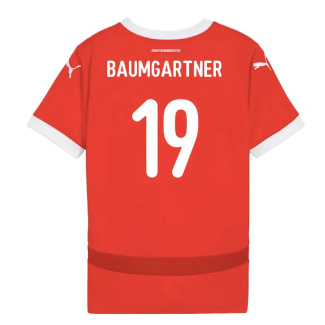 2024-2025 Austria Home Shirt (Kids) (Baumgartner 19)