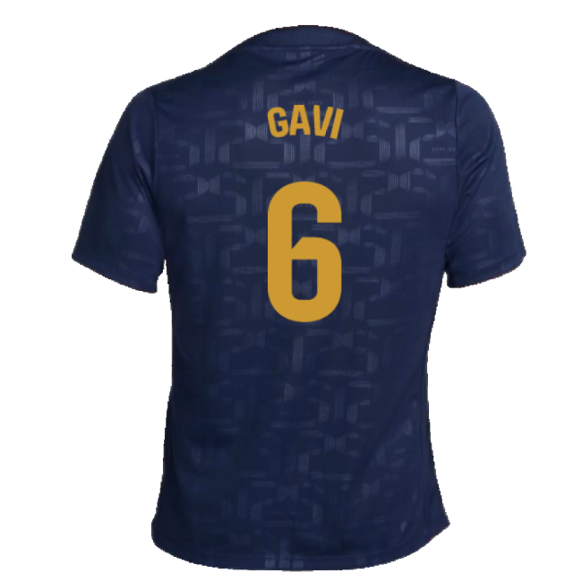 2024-2025 Barcelona Dri-Fit Academy Pro Pre-Match Top (Navy) (Gavi 6)