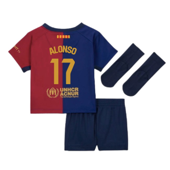 2024-2025 Barcelona Home Baby Kit (Alonso 17)