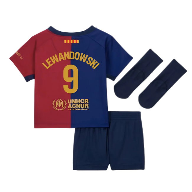2024-2025 Barcelona Home Baby Kit (Lewandowski 9)