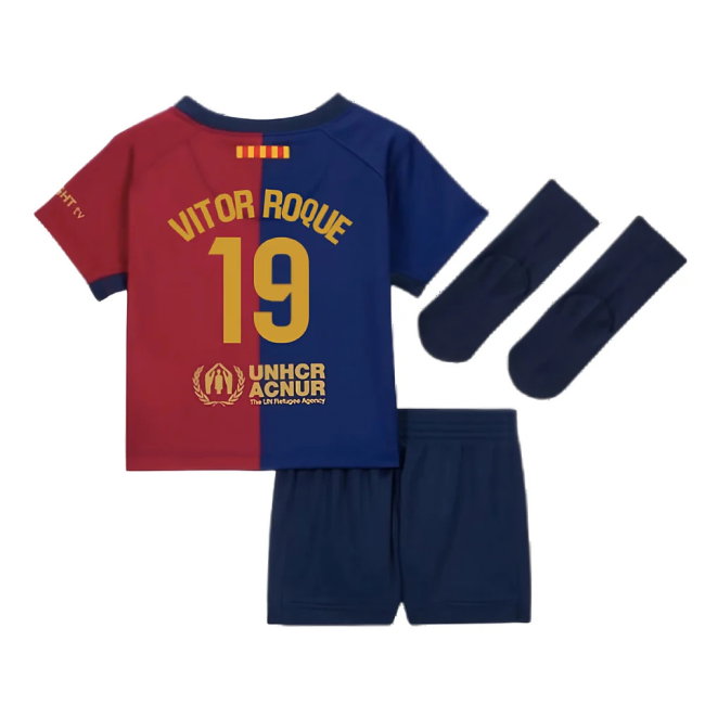2024-2025 Barcelona Home Baby Kit (Vitor Roque 19)