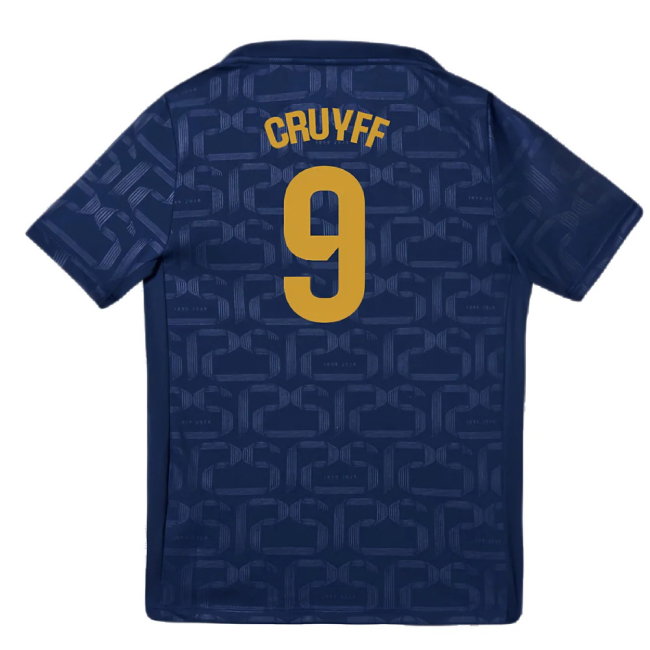 2024-2025 Barcelona Pre-Match Training Shirt (Navy) - Kids (Cruyff 9)
