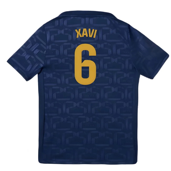 2024-2025 Barcelona Pre-Match Training Shirt (Navy) - Kids (Xavi 6)