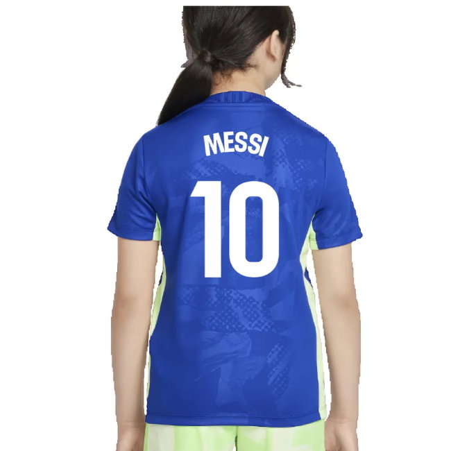 2024-2025 Barcelona Third Pre-Match Shirt (Royal) - Kids (Messi 10)