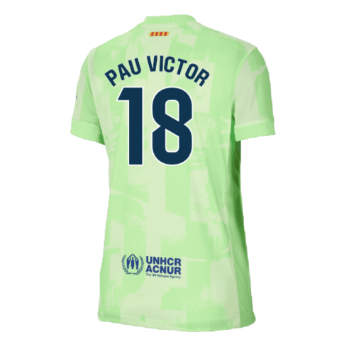 2024-2025 Barcelona Third Shirt (Womens) (Pau Victor 18)