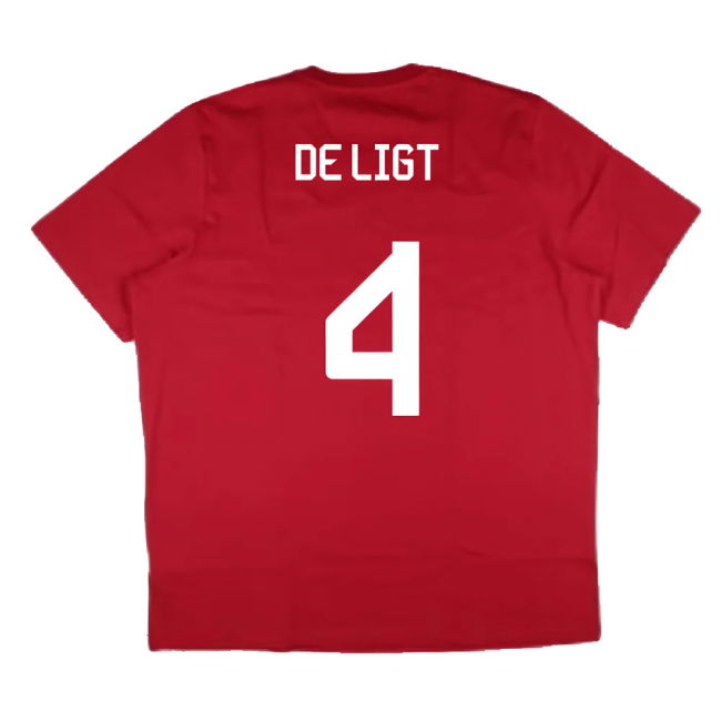 2024-2025 Bayern Munich DNA Graphic Tee (Red) (De Ligt 4)