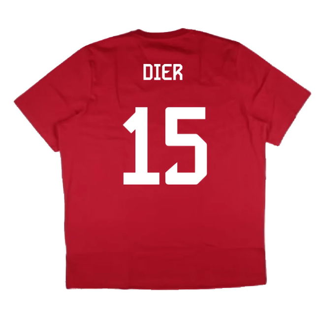 2024-2025 Bayern Munich DNA Graphic Tee (Red) (Dier 15)