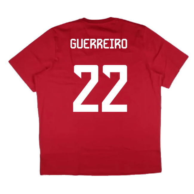 2024-2025 Bayern Munich DNA Graphic Tee (Red) (Guerreiro 22)