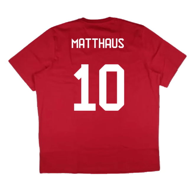2024-2025 Bayern Munich DNA Graphic Tee (Red) (Matthaus 10)