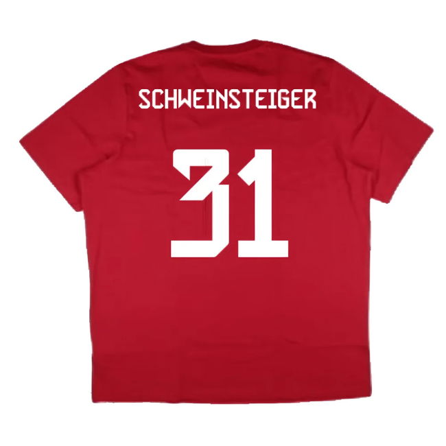 2024-2025 Bayern Munich DNA Graphic Tee (Red) (Schweinsteiger 31)