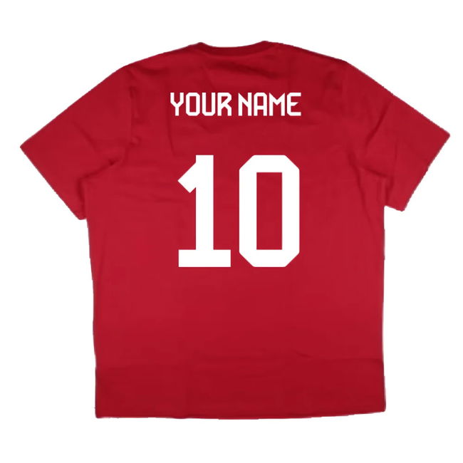 2024-2025 Bayern Munich DNA Graphic Tee (Red) (Your Name)