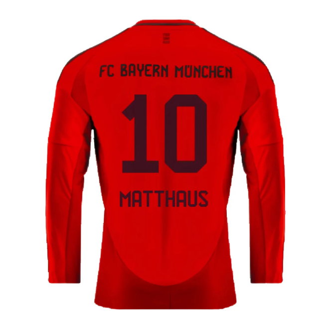 2024-2025 Bayern Munich Long Sleeve Home Shirt (Matthaus 10)