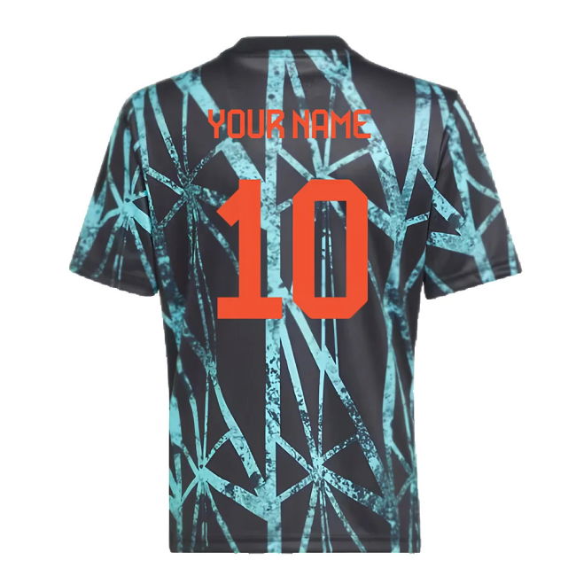 2024-2025 Bayern Munich Pre-Match Shirt (Black) - Kids (Your Name)