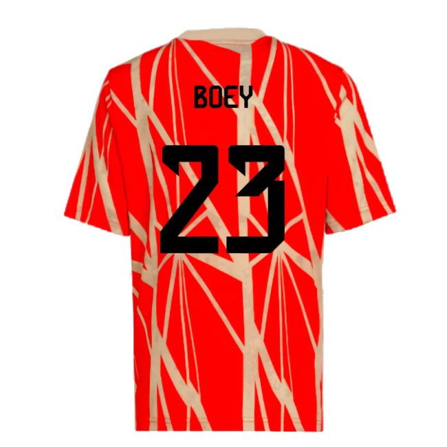 2024-2025 Bayern Munich Pre-Match Shirt (Red) (Boey 23)