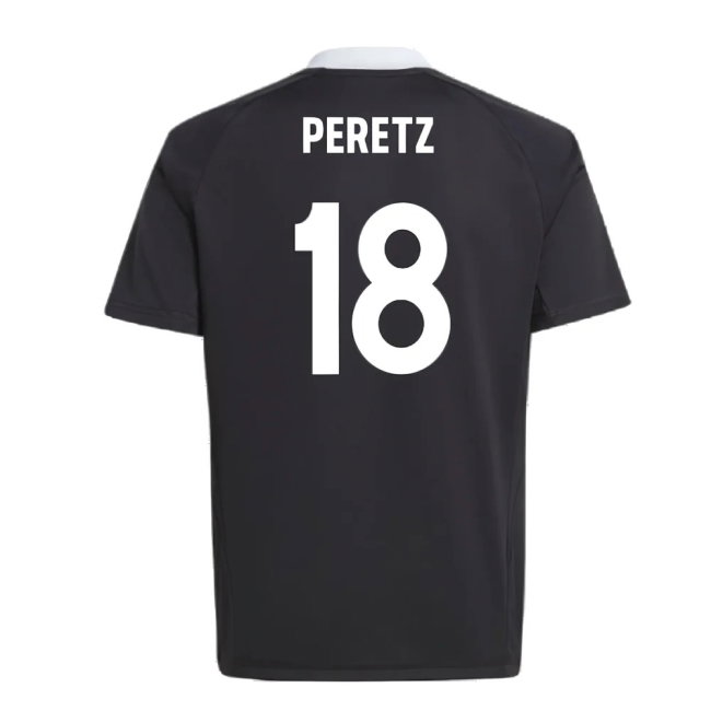2024-2025 Bayern Munich Third Goalkeeper Shirt (Black) - Kids (Peretz 18)