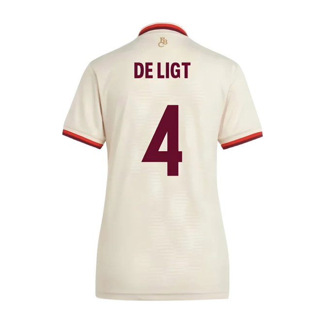 2024-2025 Bayern Munich Third Shirt (Womens) (De Ligt 4)