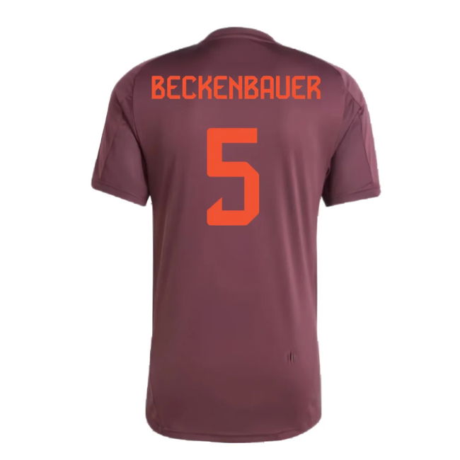 2024-2025 Bayern Munich Training Shirt (Shadow Maroon) (Beckenbauer 5)